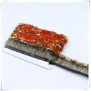1Yard Natural Chinese Copper Pheasant Feather Fringe Trim Sewing/Costume/Millinery 5-8CM Red