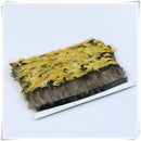 1yard Natural Chinese Copper Pheasant Feather Fringe Trim Costume/Millinery Yellow