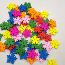 100 2-Hole Colorful Wooden Buttons Random Mix Sewing Crafts Christmas Decor