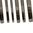 Pack of 6 Mixed Size Hollow Hole Punch Tool Set Leather Crafts Tools