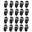 Personalized Grenade Shape Shoelace Buckle Climbing Hiking Travel Accessories Black Pack Of 20PCS