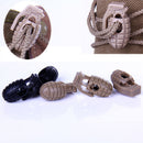 Personalized Grenade Shape Plastic Shoe Lace Climbing Hiking Travel Accessories Brown Pack Of 20PCS