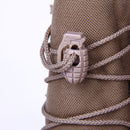 Personalized Grenade Shape Plastic Shoe Lace Climbing Hiking Travel Accessories Brown Pack Of 20PCS