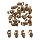 Personalized Grenade Shape Plastic Shoe Lace Climbing Hiking Travel Accessories Brown Pack Of 20PCS