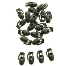 Personalized Grenade Shape Plastic Shoe Lace Buckle Hiking Camping Travel Accessories Army Green Pack Of 20PCS