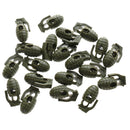 Personalized Grenade Shape Plastic Shoe Lace Buckle Hiking Camping Travel Accessories Army Green Pack Of 20PCS