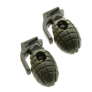 Personalized Grenade Shape Plastic Shoe Lace Buckle Hiking Camping Travel Accessories Army Green Pack Of 20PCS