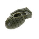 Personalized Grenade Shape Plastic Shoe Lace Buckle Hiking Camping Travel Accessories Army Green Pack Of 20PCS