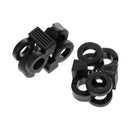 Pack of 20 Big Hole Shoe Lace Shoelace Buckle Stopper Rope Clamp Lock Brown