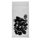 Pack of 20 Big Hole Shoe Lace Shoelace Buckle Stopper Rope Clamp Lock Brown