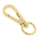 Pack of 10 Alloy Spring Snap Hook Clasps Keychain Key Ring Findings Gold