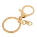 Pack of 10 Alloy Lobster Clasp Clips Keyring Key Chain Craft DIY Findings Gold
