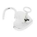 Vintage Heart Shape Padlock with Key Travel Suitcase Lock Set