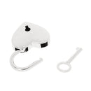 Vintage Heart Shape Padlock with Key Travel Suitcase Lock Set