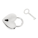 Vintage Heart Shape Padlock with Key Travel Suitcase Lock Set
