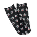 Pair of Cute 3D Cat Print Socks 3D Ankle Socks for Women