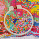 Embroidery Hoops - Embroidery Cross Stitch Craft ABS Ivory 8"
