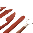 5pcs Set Pottery Clay Ceramics Wood Molding Tool Carving Sculpture Making Kit