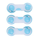 3x Child Toddler Baby Safety Locks Proofing for Cabinet Toilet Seat Fridge Door Drawers