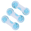 3x Child Toddler Baby Safety Locks Proofing for Cabinet Toilet Seat Fridge Door Drawers