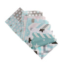 8x Fashion Cotton Fabric Cloth Bundle Square Patchworks Lint DIY Sewing Artcraft Blue