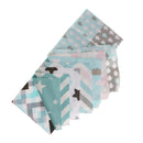 8x Fashion Cotton Fabric Cloth Bundle Square Patchworks Lint DIY Sewing Artcraft Blue