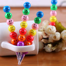 Pack of 4 Removable Colorful Smiling Face Ice Sugar Gourd Shape Crayons