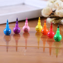 Pack of 4 Removable Colorful Smiling Face Ice Sugar Gourd Shape Crayons