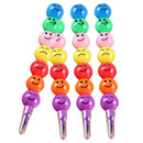 Pack of 4 Removable Colorful Smiling Face Ice Sugar Gourd Shape Crayons