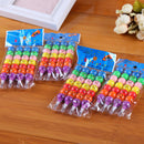 Pack of 4 Removable Colorful Smiling Face Ice Sugar Gourd Shape Crayons