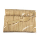 Pack of 100 Birch Wooden Disposable Cutlery Kit Spoons for Party Wedding