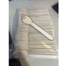 Pack of 100 Birch Wooden Disposable Cutlery Kit Wood Spork