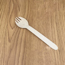 Pack of 100 Birch Wooden Disposable Cutlery Kit Wood Spork