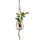4 Legs Macrame Jute Rope Plant Holder Flower Pot Hanger Basket 100cm