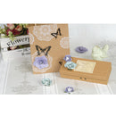 Pack of 6PCS Paper Flowers for Card Making Scrapbooking Craft Project Art DIY Embellishment Purple