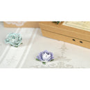 Pack of 6PCS Paper Flowers for Card Making Scrapbooking Craft Project Art DIY Embellishment Purple