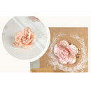 Pack of 6PCS Paper Flowers for Card Making Scrapbooking Craft Project Art Embellishment Pink