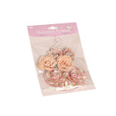 Pack of 6PCS Paper Flowers for Card Making Scrapbooking Craft Project Art Embellishment Pink