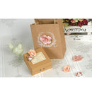Pack of 6PCS Paper Flowers for Card Making Scrapbooking Craft Project Art Embellishment Pink