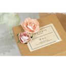 Pack of 6PCS Paper Flowers for Card Making Scrapbooking Craft Project Art Embellishment Pink