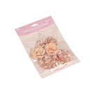 Pack of 6PCS Paper Flowers for Card Making Scrapbooking Craft Project Art Embellishment Pink