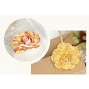 Pack of 6PCS Paper Flowers for Card Making Scrapbooking Craft Project Art Embellishment Orange