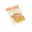 Pack of 6PCS Paper Flowers for Card Making Scrapbooking Craft Project Art Embellishment Orange