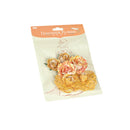 Pack of 6PCS Paper Flowers for Card Making Scrapbooking Craft Project Art Embellishment Orange