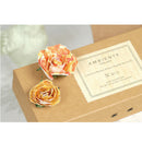 Pack of 6PCS Paper Flowers for Card Making Scrapbooking Craft Project Art Embellishment Orange