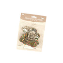 Pack of 6PCS Paper Flowers for Card Making Scrapbooking Craft Project Art Embellishment Coffee