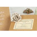 Pack of 6PCS Paper Flowers for Card Making Scrapbooking Craft Project Art Embellishment Coffee