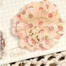 Paper Flowers 6pcs Cards Art Crafts Embellishment Mixed Color