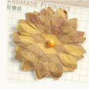 Paper Flowers 6pcs Cards Crafts Embellishment 2 Colors Choice