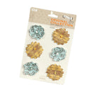 Paper Flowers 6pcs Cards Crafts Embellishment 2 Colors Choice